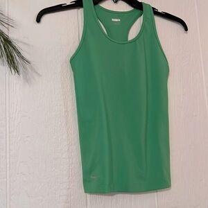 Nike racer back tank top green size Medium